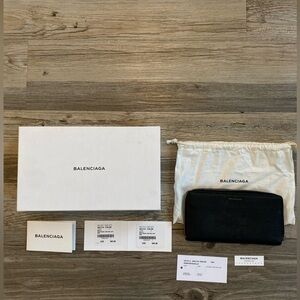 Balenciaga zip around wallet